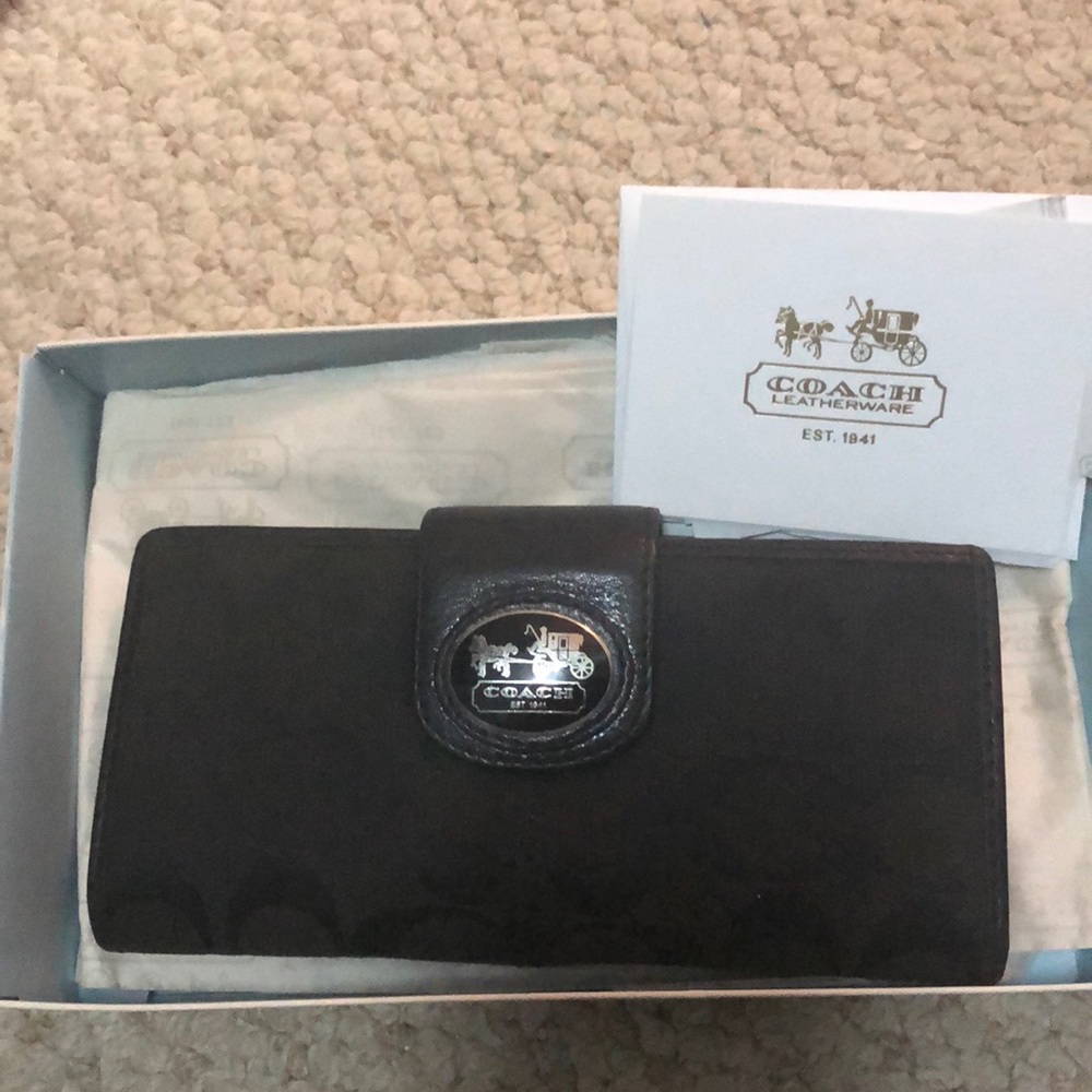 Black coach wallet